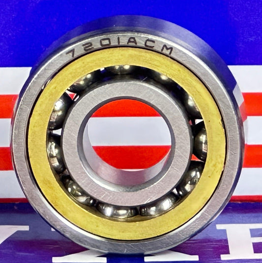 7201ACM Angular Contact bearing Bronze Cage 12x32x10mm - Buy Bearings online