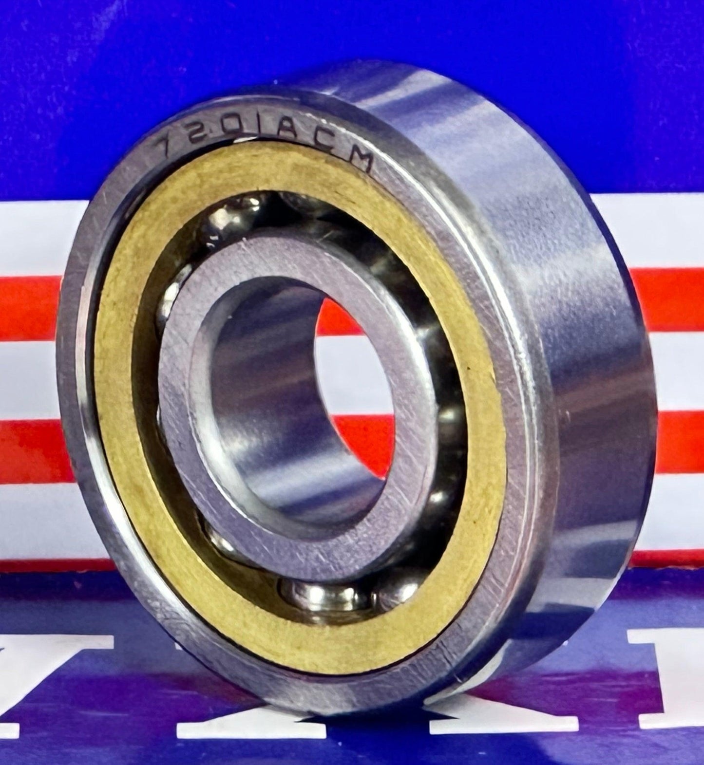7201ACM Angular Contact bearing Bronze Cage 12x32x10mm - Buy Bearings online