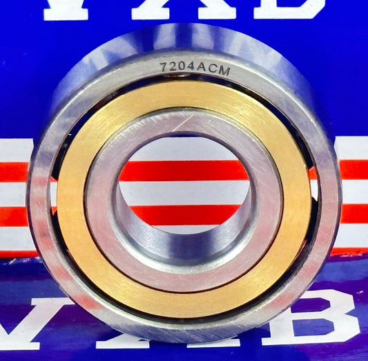 7204ACM Angular Contact bearing Bronze Cage 20x47x14mm - Buy Bearings online