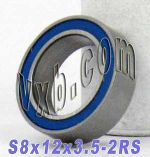8x12 Sealed Bearing 8x12x3.5 Stainless Steel Miniature - Buy Bearings online