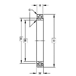 B542 Extra Light Torque Tube Type Airframe Control Bearing 1.3125" x 1.75" x 0.25" - Buy Bearings online