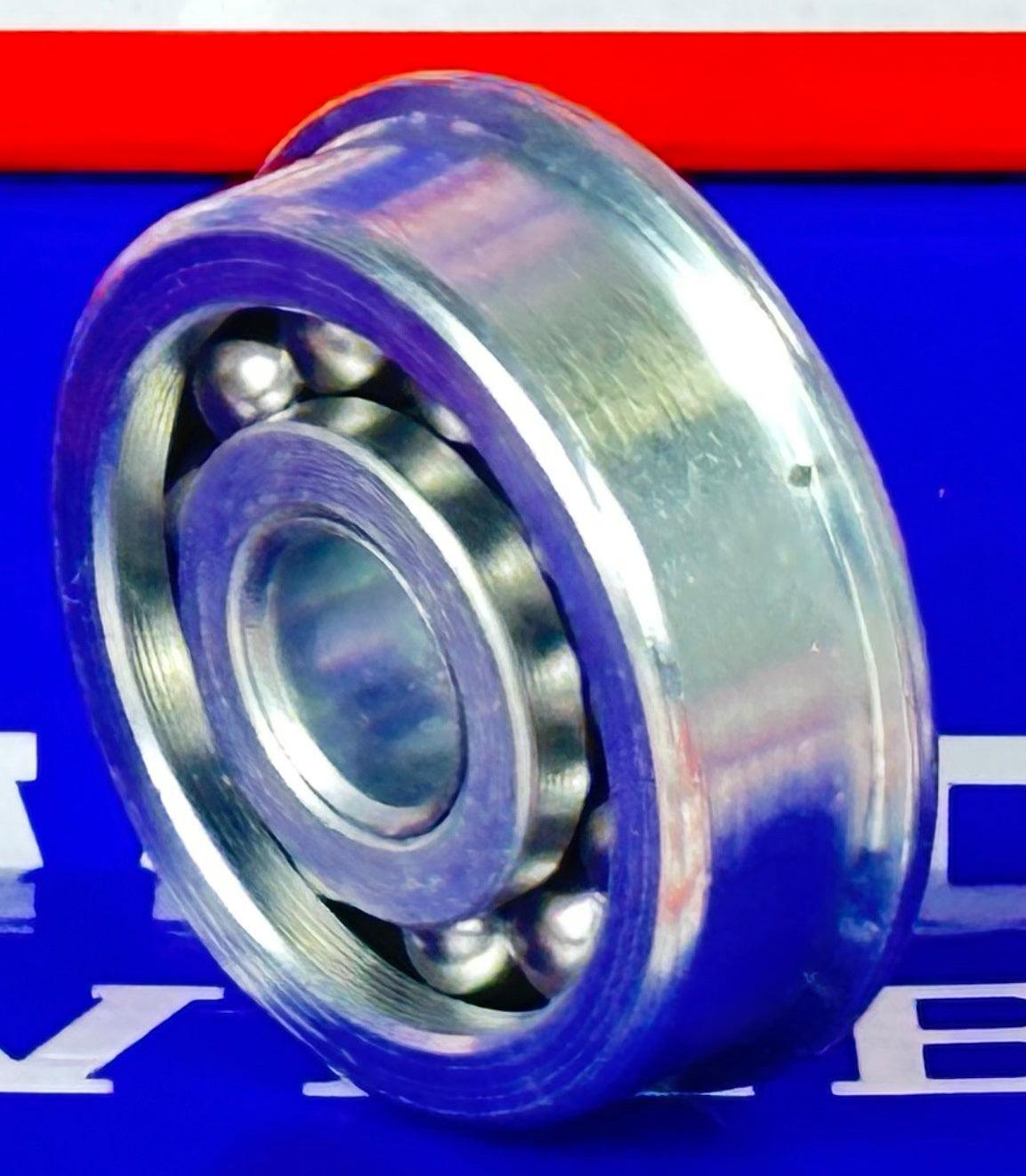 F1244 Flanged Bearing - Full Complement - 3/8" x 1-3/8" x 1/2" - Buy Bearings online