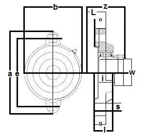 FHFX201-8 Bearing Flange Ductile 2 Bolt 1/2" - Buy Bearings online