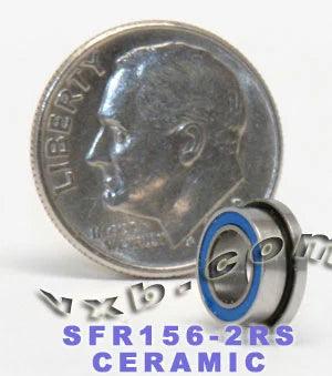 Flanged Bearing SFR156-2RS 3/16" x 5/16" x 1/8" Ceramic Bearing - Buy Bearings online