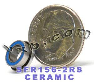 Flanged Bearing SFR156-2RS 3/16" x 5/16" x 1/8" Ceramic Bearing - Buy Bearings online