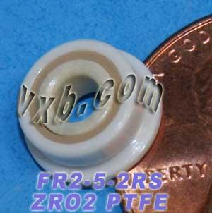 FR2-5-2RS Full Ceramic Flanged Bearing 1/8" x 5/16" x 9/64" ZrO2 - Buy Bearings online