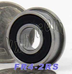 FR4-2RS Flanged Sealed Bearing 1/4" x 5/8" x 0.196" Bearing - Buy Bearings online