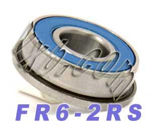 FR6-2RS Flanged Sealed Bearing 3/8" x 7/8" x 9/32" - Miniature - Buy Bearings online