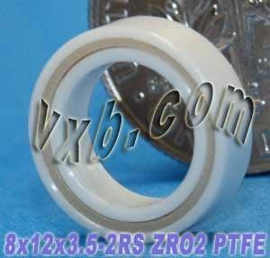 Full Ceramic MR128-2RS Sealed Miniature Ball Bearing 8x12x3.5 ZrO2 - Buy Bearings online