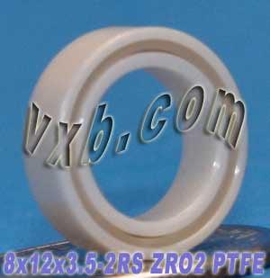 Full Ceramic MR128-2RS Sealed Miniature Ball Bearing 8x12x3.5 ZrO2 - Buy Bearings online