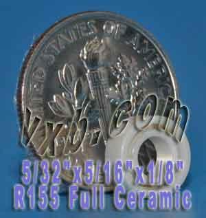 R155 Full Ceramic Bearing 5/32" x 5/16" x 1/8" Miniature - Buy Bearings online