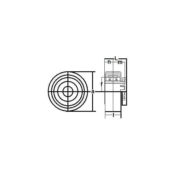 RCSM-16GRR Rubber Cartridge Wide Inner Ring 1" Bearing - Buy Bearings online