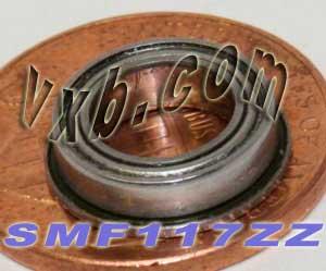 SMF117ZZ Flanged Bearing Shielded Stainless Steel 7x11x3 Bearing - Buy Bearings online