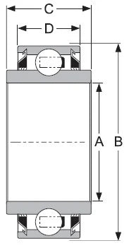 W208PPB11 Relube Square Bore 7/8" Bore Bearing - Buy Bearings online